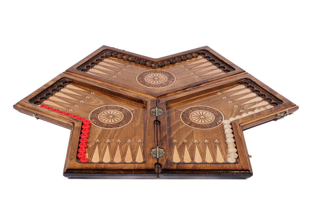 Backgammon Board - Three-Player Triple-Field Edition - Unumperfectus