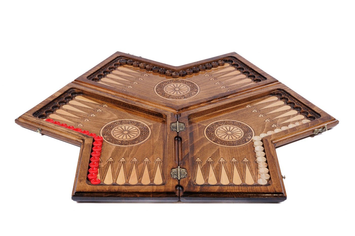 Backgammon Board - Three-Player Triple-Field Edition - Unumperfectus