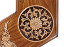 Three Player Triple Field Edition backgammon board - close-up of the playing surface