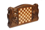 Cilician Sailing Ship backgammon board in wood by Hrachya Ohanyan