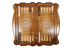 Cilician Sailing Ship backgammon board - side profile showing the craftsmanship