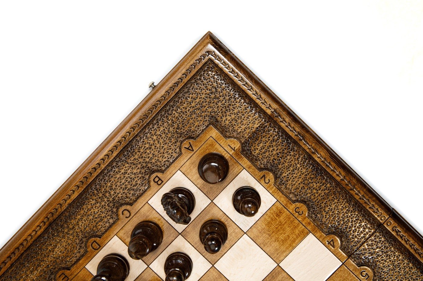 Wooden Carved Chess Set & Backgammon Board  —  23.6" | 60 cm - Unumperfectus