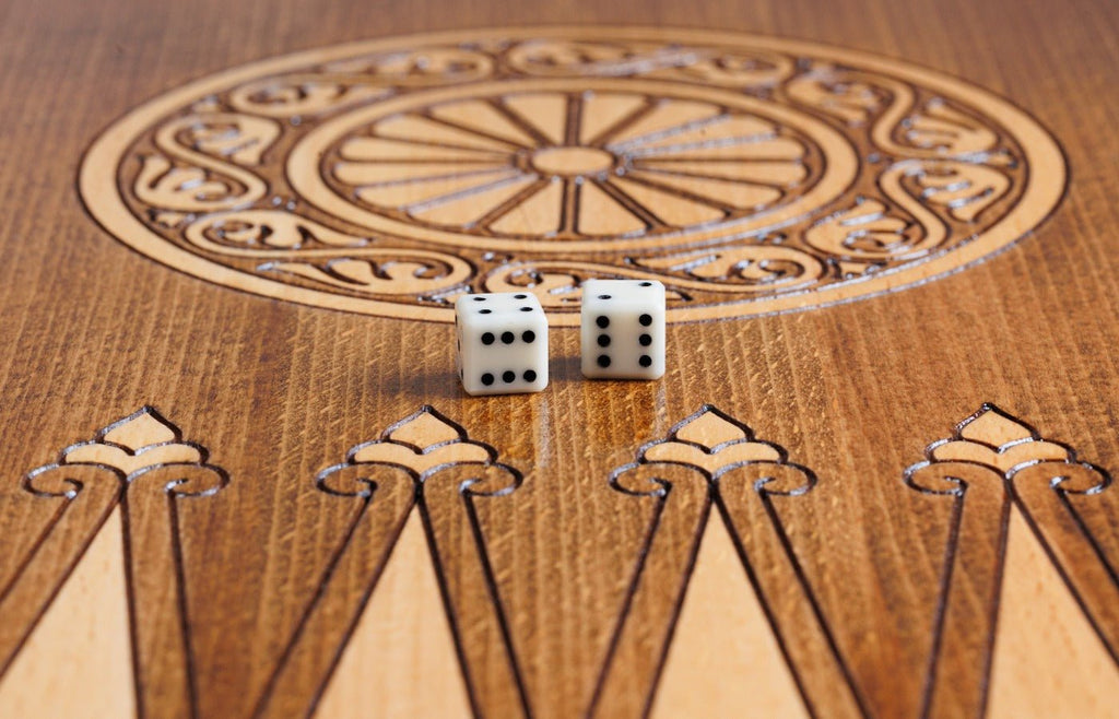 Wooden Carved Chess Set & Backgammon Board  —  23.6" | 60 cm - Unumperfectus
