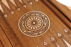Grape Cluster backgammon board - angled view
