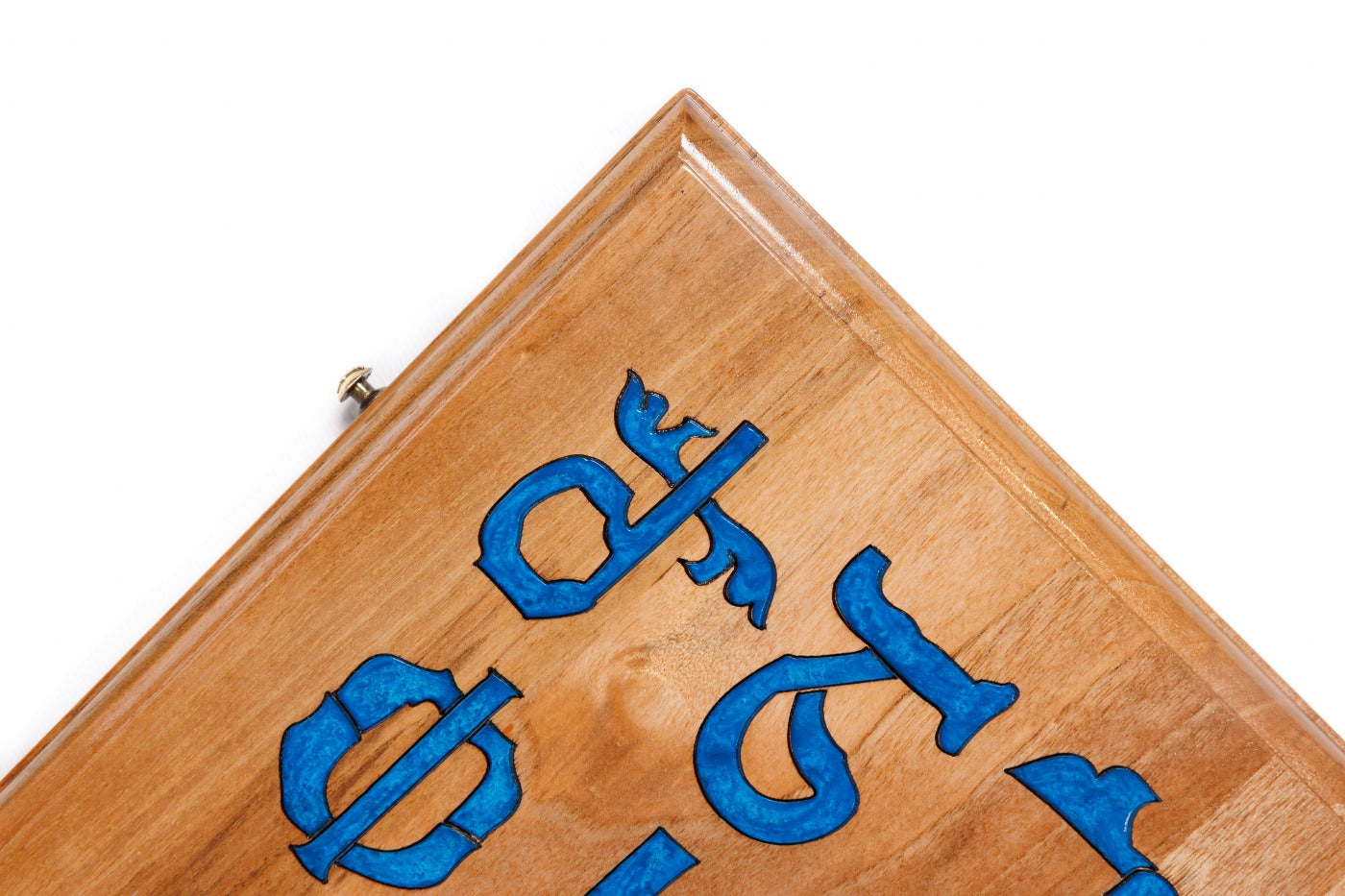 Backgammon Board - Armenian Alphabet Epoxy Resin Design