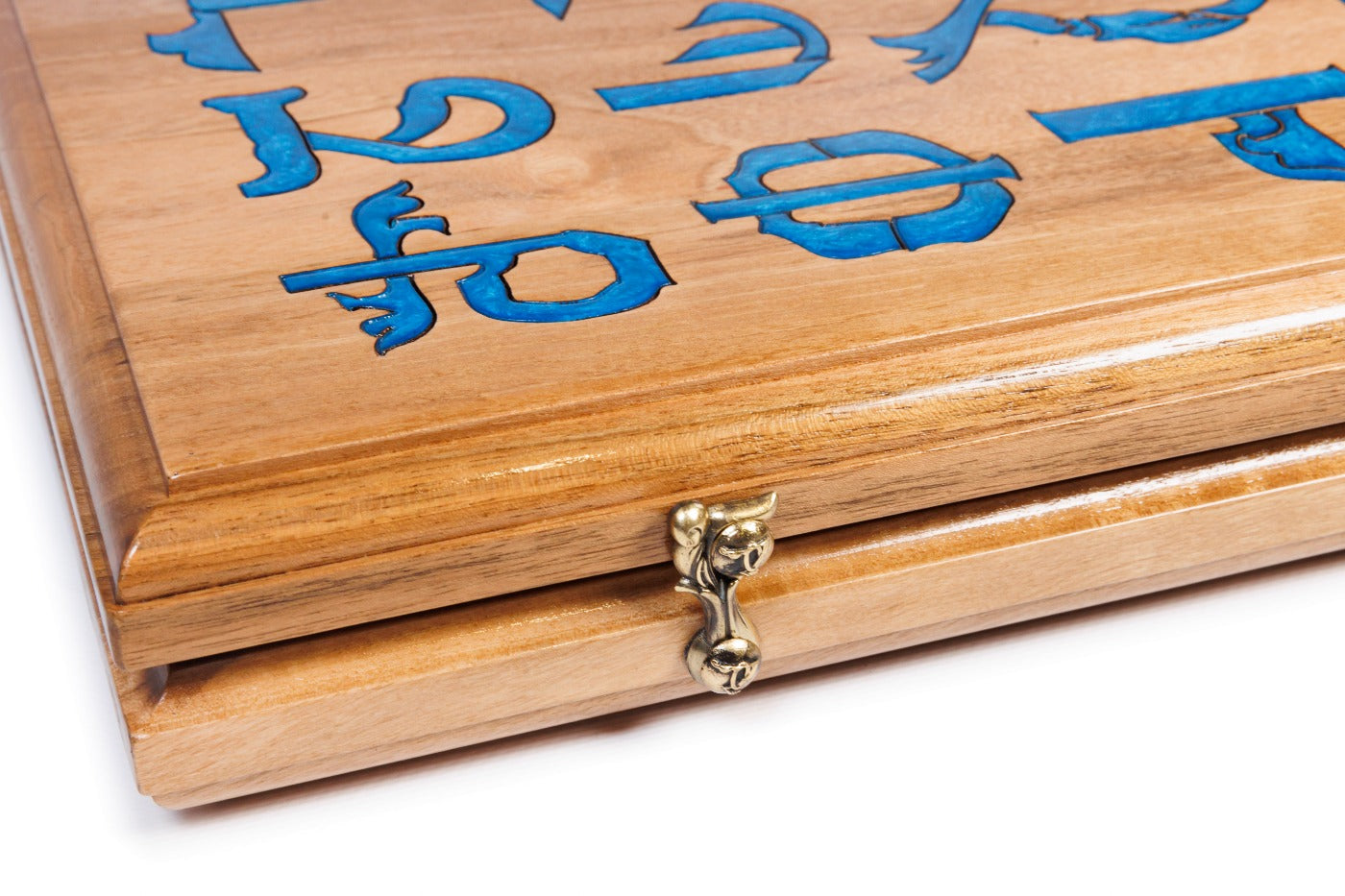 Backgammon Board - Armenian Alphabet Epoxy Resin Design