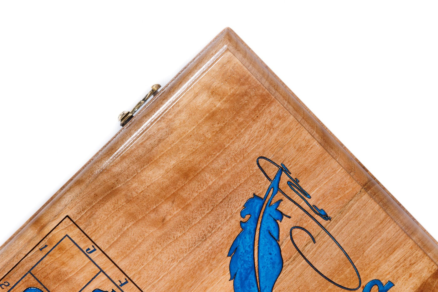 Backgammon Board - Armenian Alphabet Epoxy Resin Design
