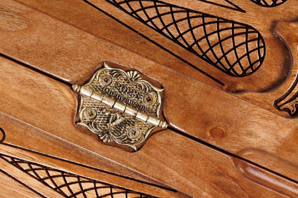 Backgammon Board - Armenian Alphabet Epoxy Resin Design