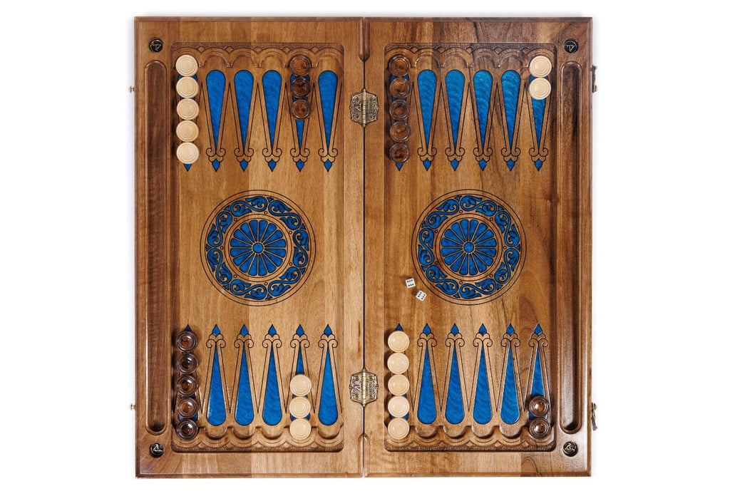 Backgammon Board - Pomegranate Tree & Epoxy Resin - Unumperfectus