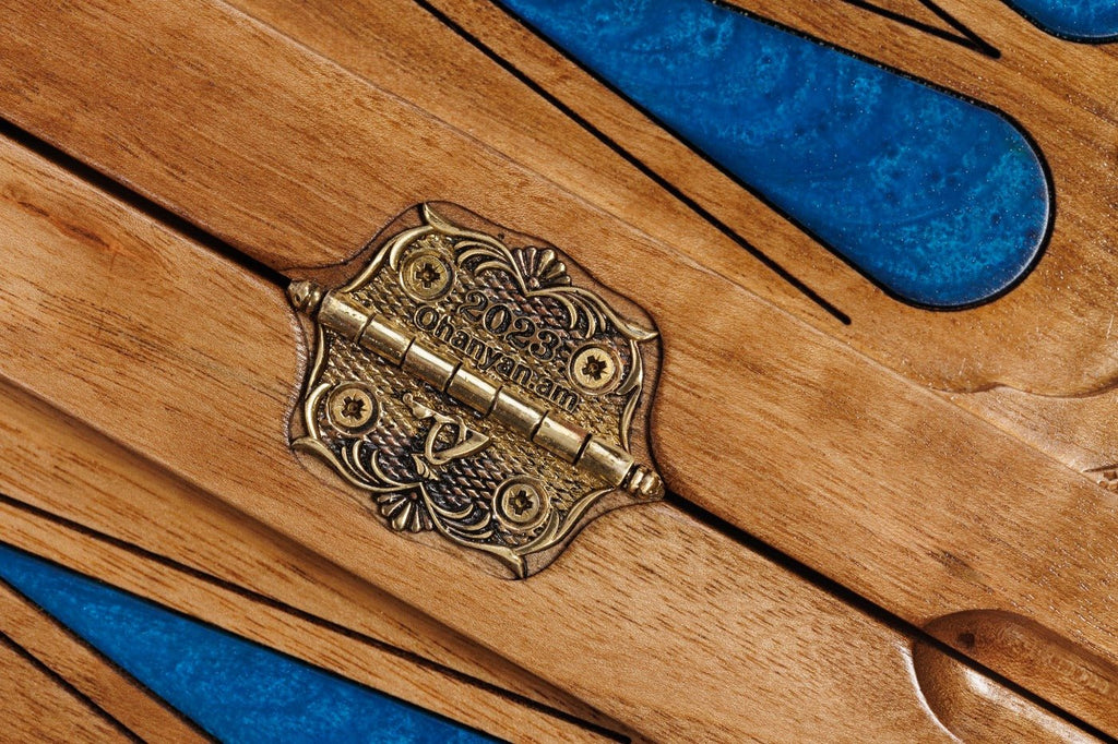 Backgammon Board - Pomegranate Tree & Epoxy Resin - Unumperfectus