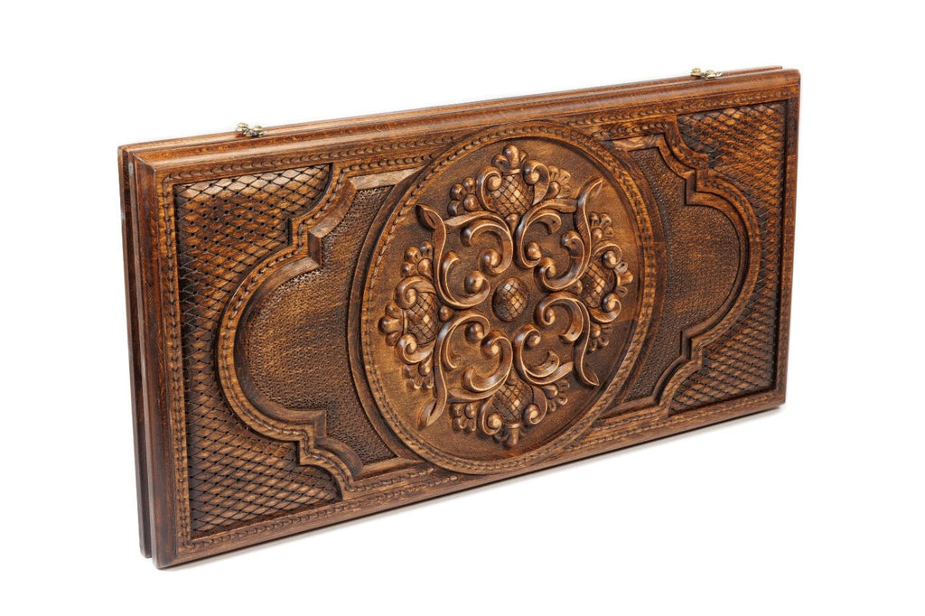 Backgammon Board - Ornamental Heritage Wooden - Unumperfectus