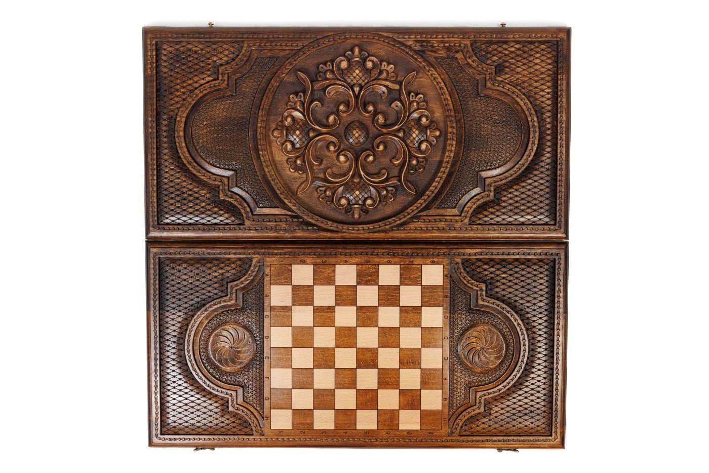 Backgammon Board - Ornamental Heritage Wooden - Unumperfectus