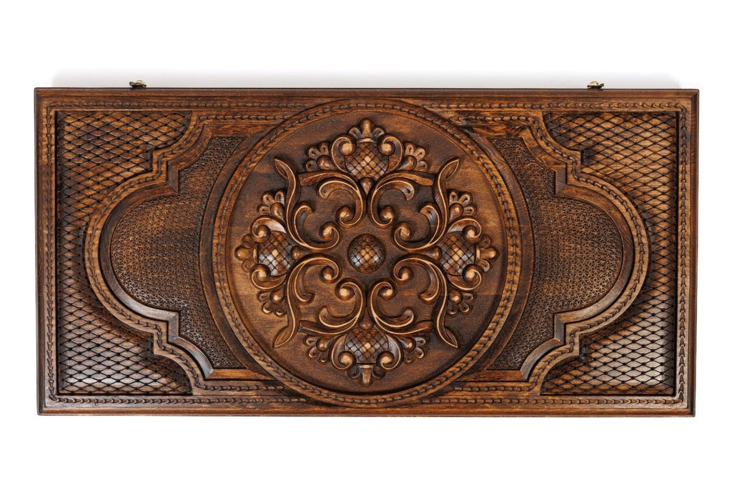 Backgammon Board - Ornamental Heritage Wooden - Unumperfectus