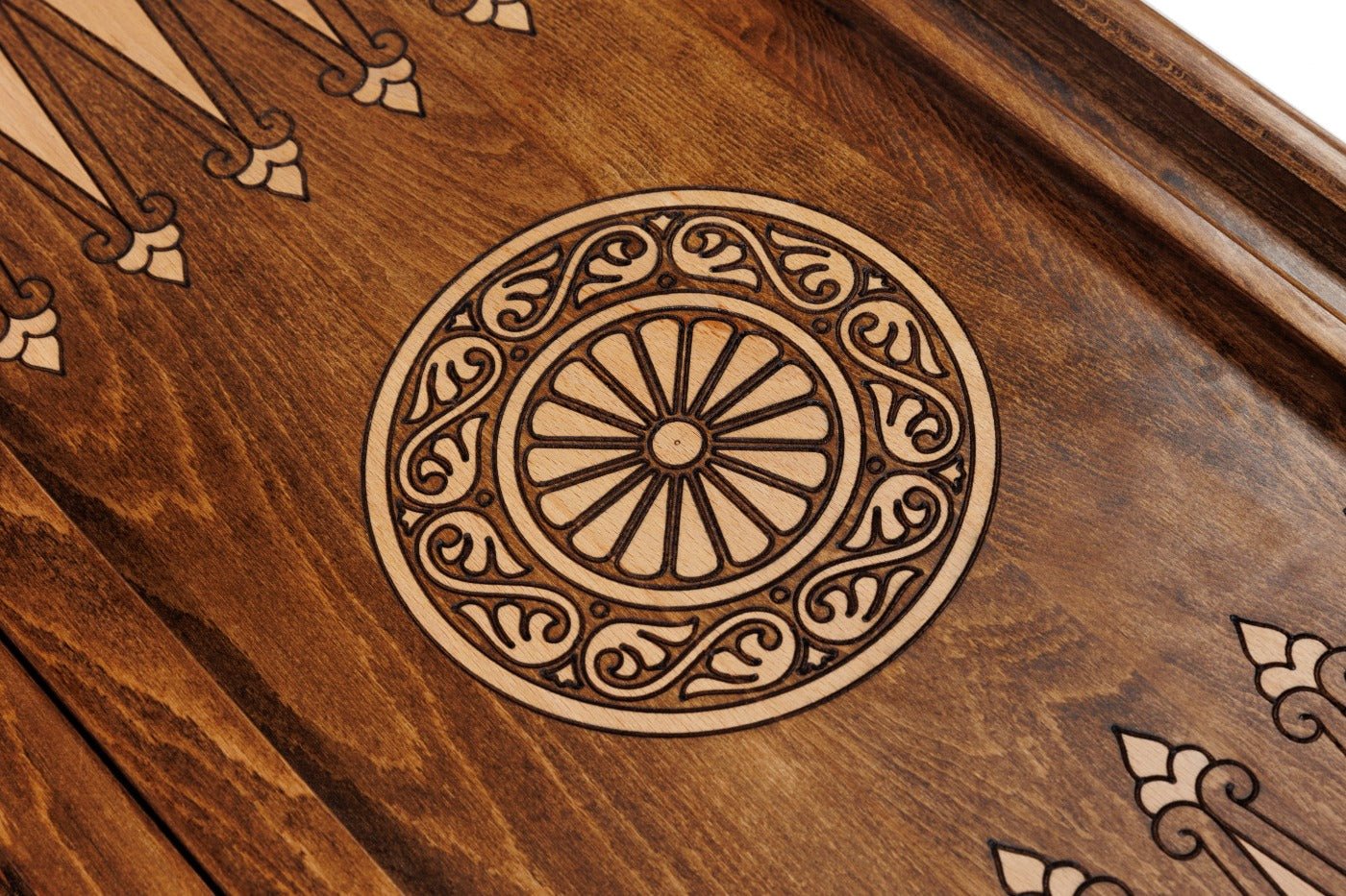 Backgammon Board - Ornamental Heritage Wooden - Unumperfectus