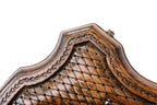 Coat of Arms of the Russian Federation backgammon board - close-up of the carved design