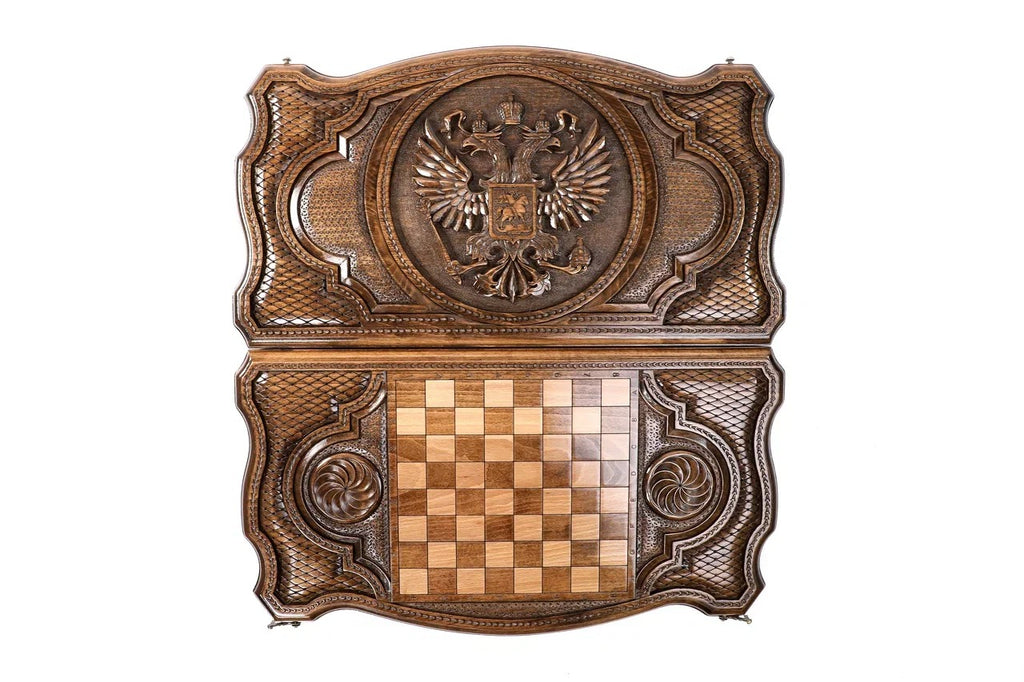 Backgammon Board - Coat of Arms of the Russian Federation - Unumperfectus