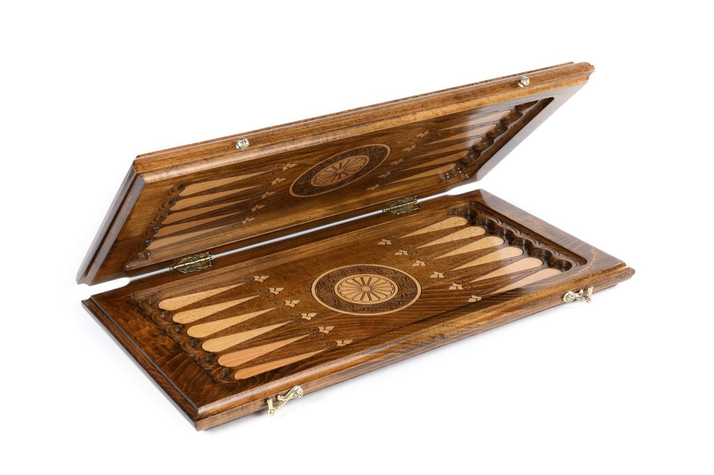 Classic Pomegranate Tree Wooden Backgammon Board - Unumperfectus