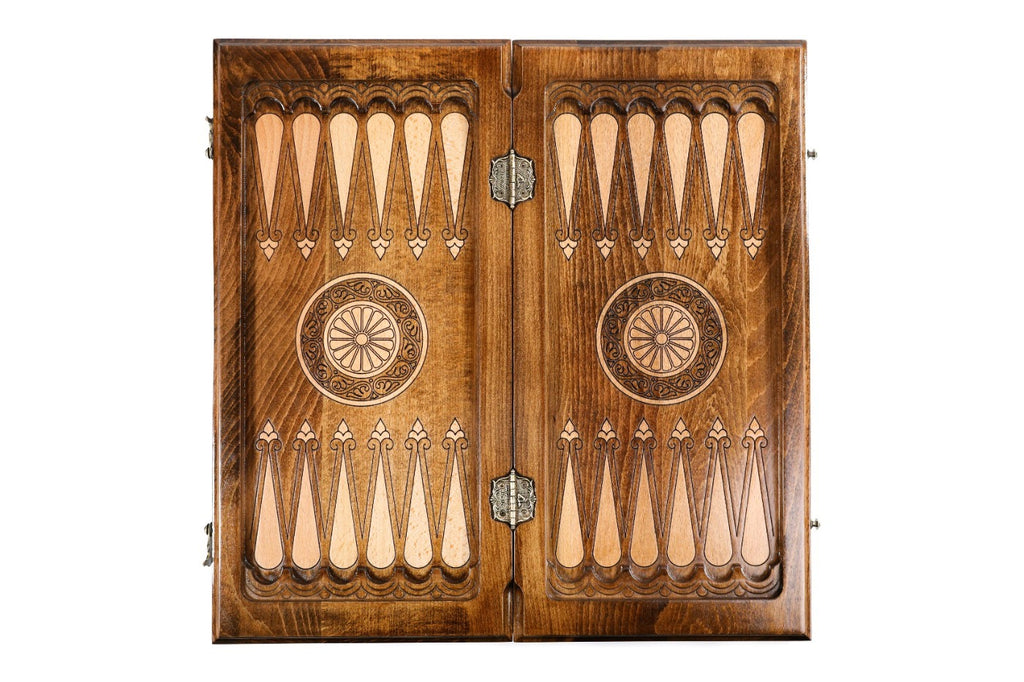Classic Pomegranate Tree Wooden Backgammon Board - Unumperfectus