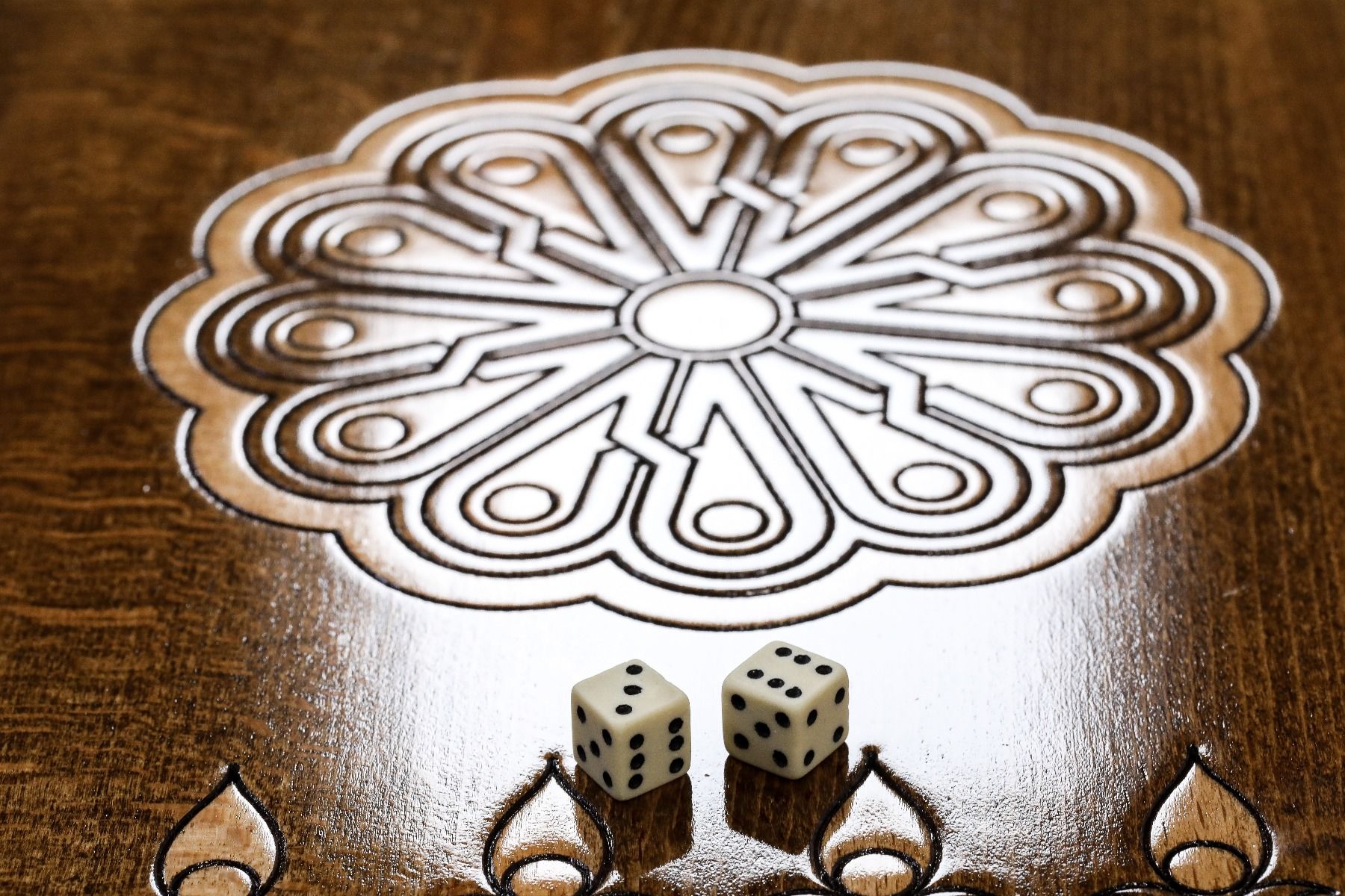 Armenian Wooden Backgammon Board Ararat Classic 23.6" | 60 cm