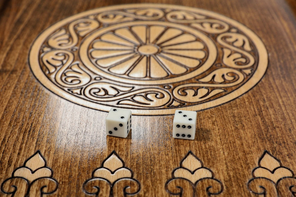 Ornamental Backgammon - Backgammon Set with Ornaments Luxury - Unumperfectus