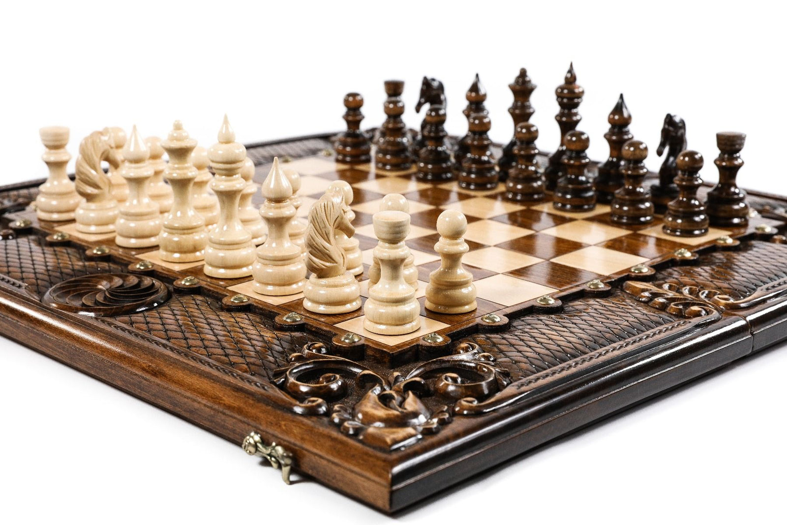 Chess-backgammon classic Eternity with patterns - Unumperfectus