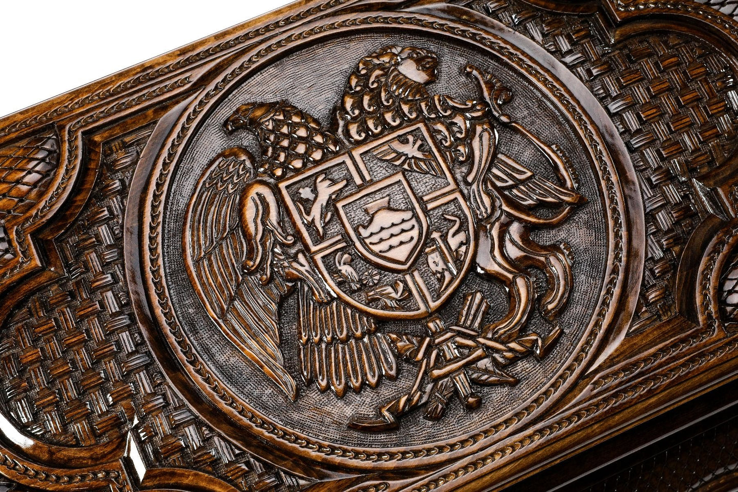 Backgammon Table Armenian Coat of Arms