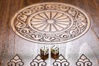 Mount Ararat Chess backgammon board - close-up of the playing surface