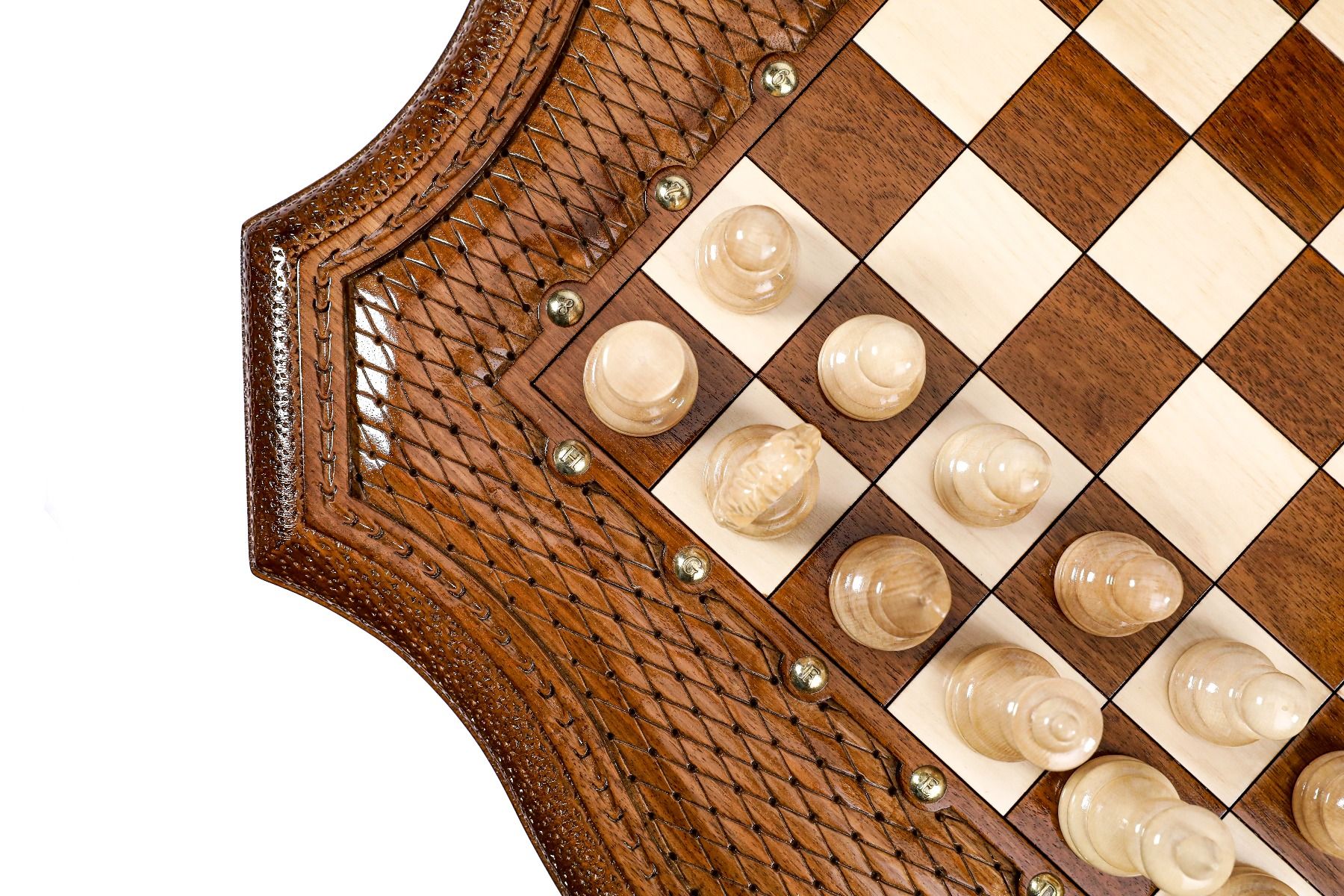 Table Chess Set - Custom Contour Outline 60 cm / 24.7" - Unumperfectus