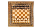 Carved Classic / chess set in wood by Hrachya Ohanyan