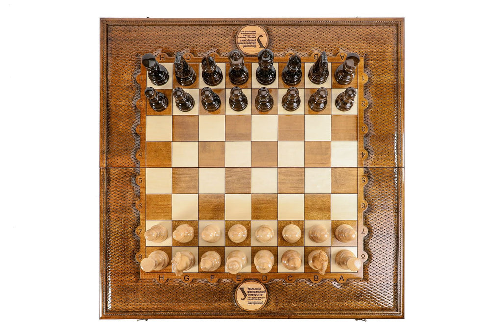 Classic Carved Chess Set Classic Large 100 cm | 39,4" - Unumperfectus