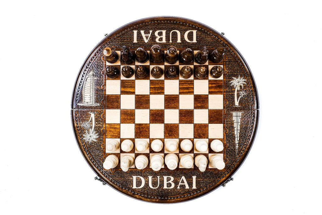 Chess Set - Circular Dubai - Unumperfectus