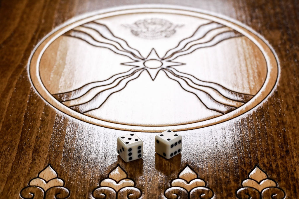 Backgammon Board - Assyrian Coat of Arms - Unumperfectus