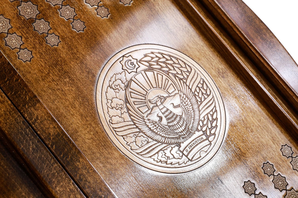 Backgammon Board - Coat of Arms of Uzbekistan - Unumperfectus