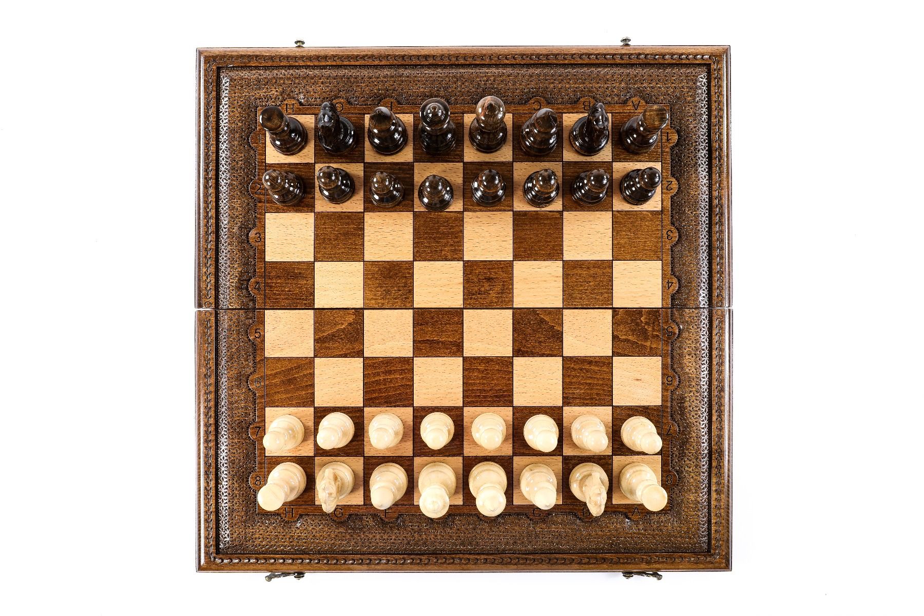 Classic Carved Chess Set 50 cm | 19.7" - Unumperfectus