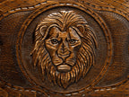 Luxury Backgammon Set – Majestic Lion Design with Bronze Details
