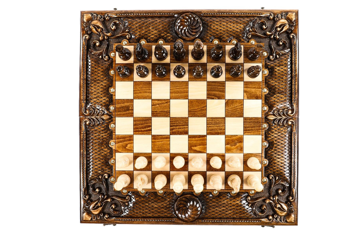 Chess-backgammon classic Eternity with patterns