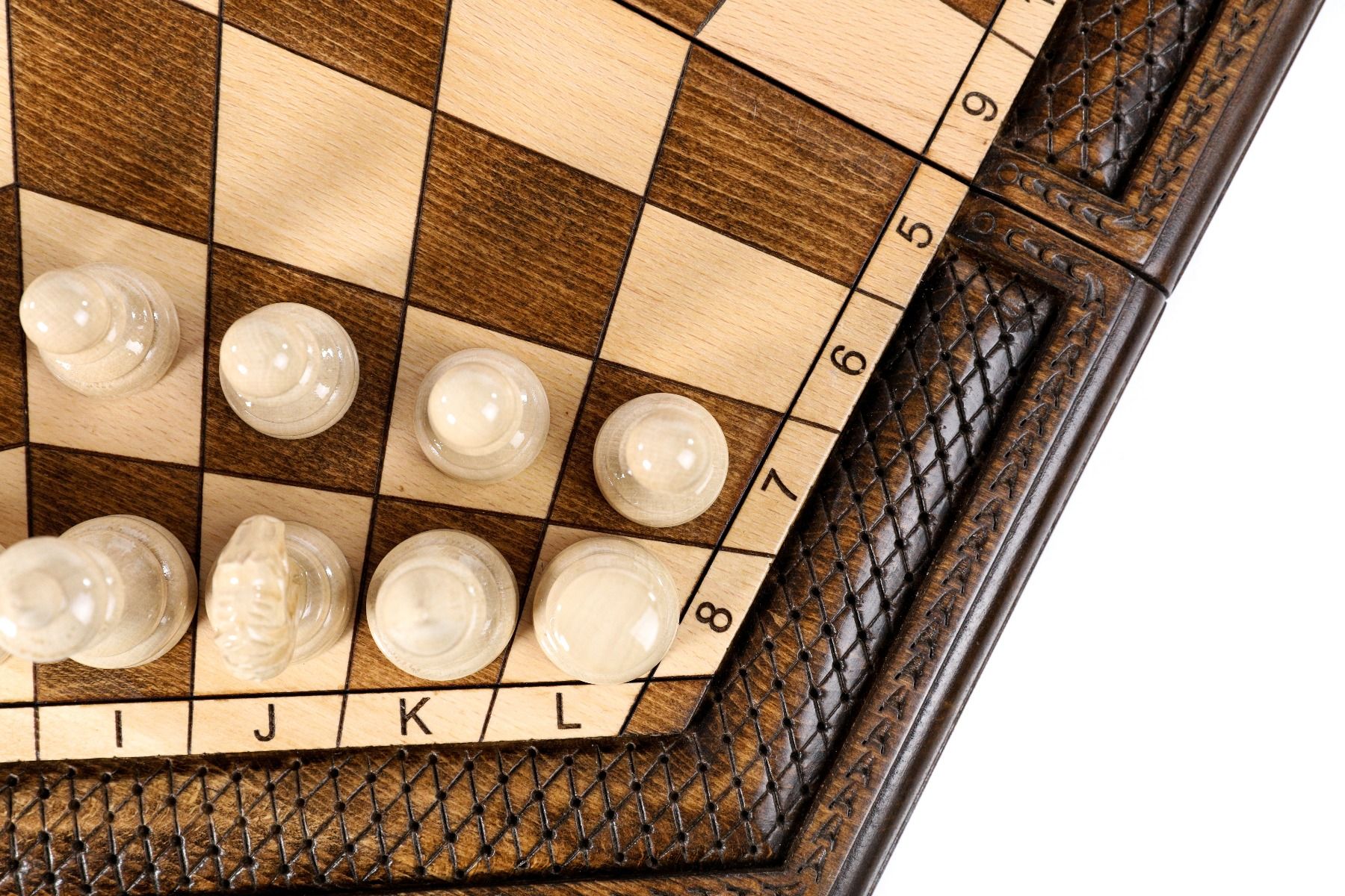 Wooden Chess Set For Three Player 60 cm | 24.7" - Unumperfectus
