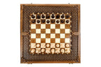 Chess-backgammon with an ornamental braid pattern classic