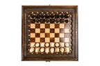 Classic 2 in 1 Chess backgammon board in wood by Hrachya Ohanyan