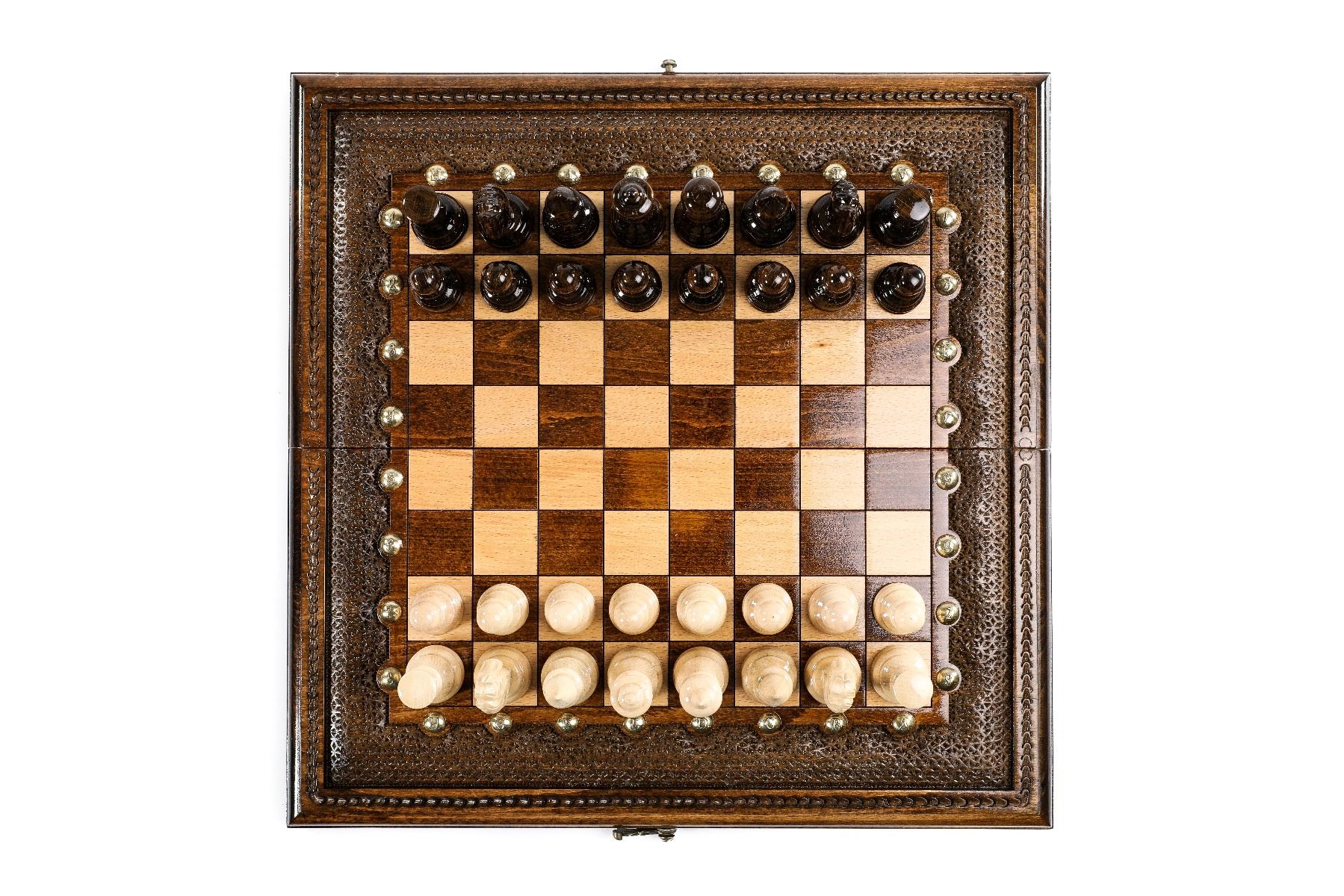 Classic 2-in-1 Wooden Chess & Backgammon Board - Unumperfectus