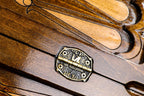 Armenian Church of St. Hripsime backgammon board - playing pieces and dice arranged on the board