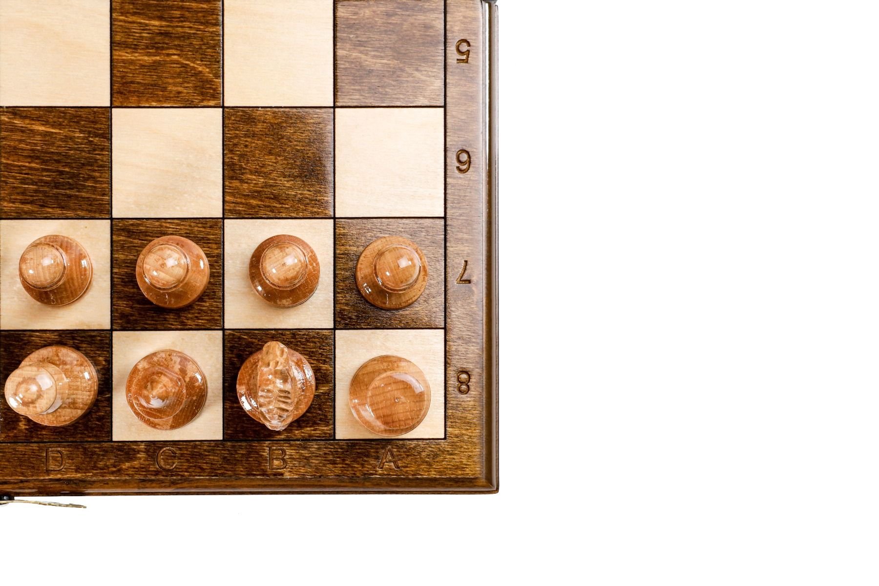 Wooden Chess Set with Expanded Playing Field –  15.7" / 40 cm - Unumperfectus