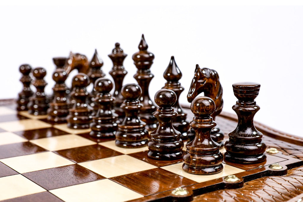 Table Chess Set - Custom Contour Outline 60 cm / 24.7" - Unumperfectus