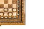 Carved Classic / chess set - board surface detail