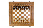 Epoxy Chess Set with Backgammon