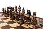 Wooden chess table as a decorative furniture piece