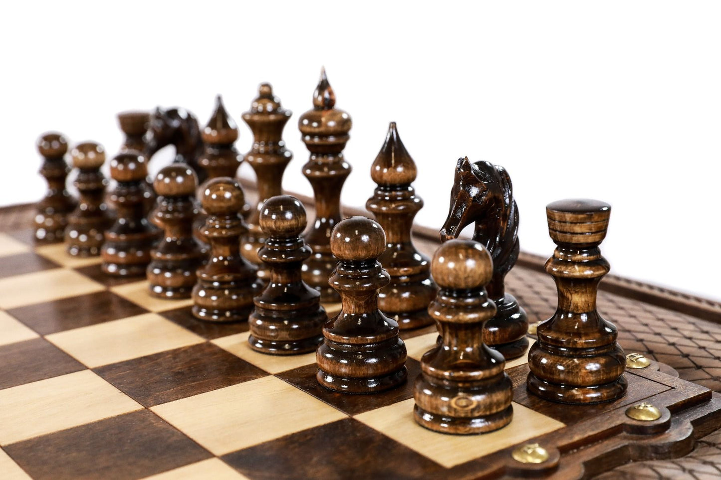 Handcrafted Wooden Chess Table