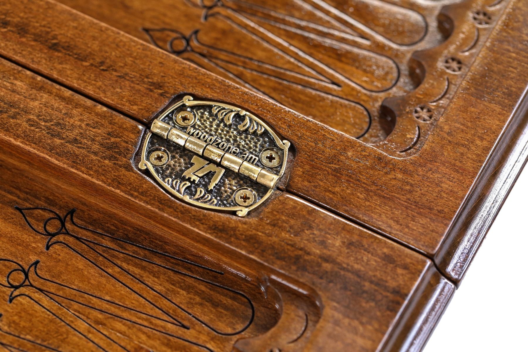 Wooden Classic Ornamental Backgammon Board 11.8" | 30 cm - Unumperfectus