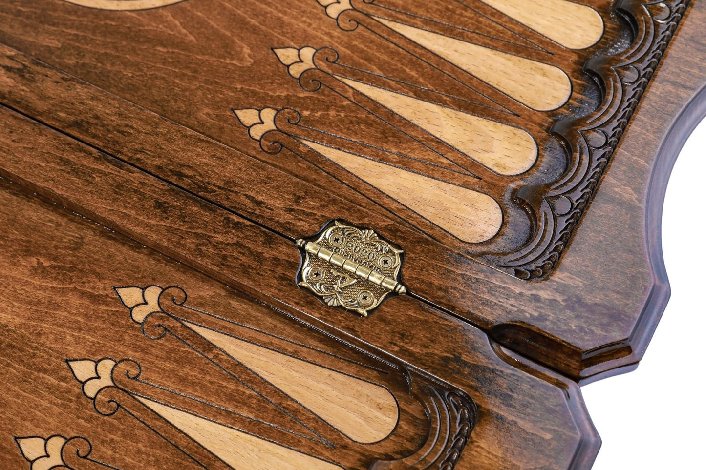 Bear & Deer Two-Sided Backgammon Set - Mountain Contour Design