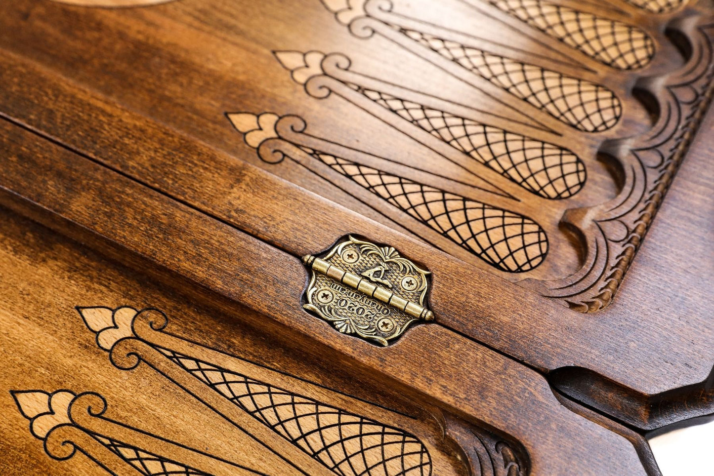 Backgammon Deer with copyrighted Mount Ararat outline